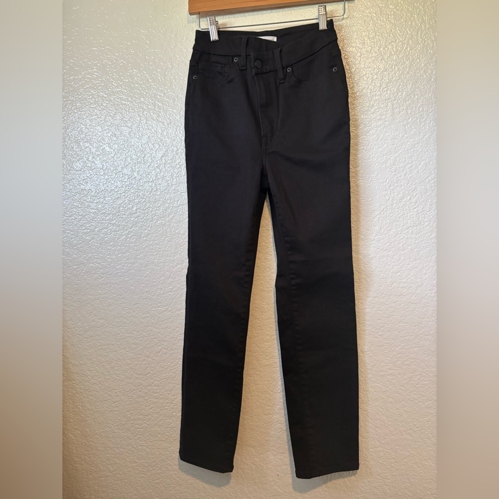NWT GOOD AMERICAN  Good Classic Crossover Hi Rise Jeans - Picture 4 of 11